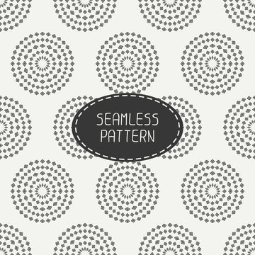 Geometric monochrome art hipster line seamless pattern with