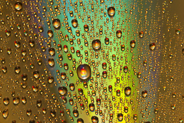 Bubble Water Drop on Disc