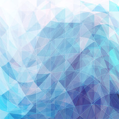 triangular wavy abstract background blue
