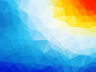 blue yellow white background triangle - 87449025