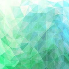 Obraz premium triangular wavy abstract background green and blue
