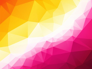 pretty pink yellow triangular background