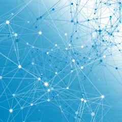 Blue communication background.