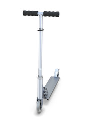 Scooter on a whiite