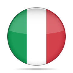 button with flag of Italy