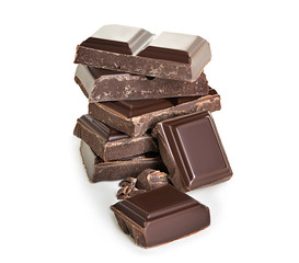 Chocolate isolated on white background
