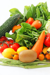 新鮮な野菜と果物