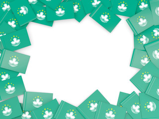 Frame with flag of macao