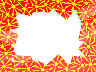 Frame with flag of macedonia
