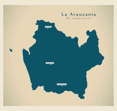Modern Map - La Araucania CL