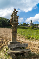 Obraz premium Mutterdenkmal Frauenwingert und die Germania am Niederwald