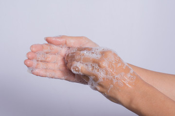 Fototapeta premium How to clean your hands.