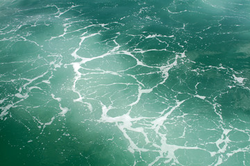 Turquoise marble sea water texture pattern