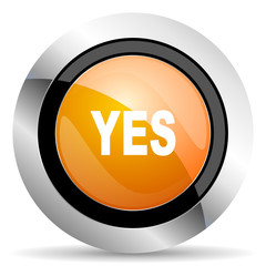 yes orange icon