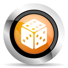 casino orange icon hazard sign