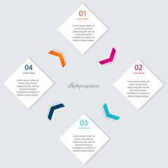 Vector colorful info graphics for your business presentations.