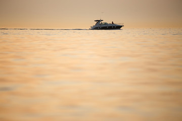 Motor boat in Adriatic sea