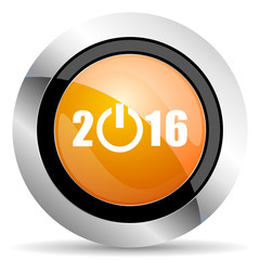 new year 2016 orange icon new years symbol