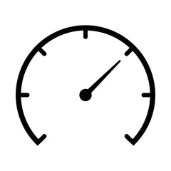 Speedometer black icon 