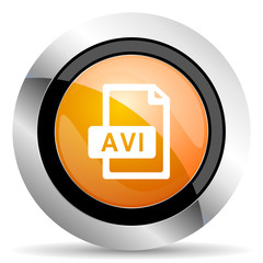 avi file orange icon