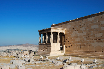 Fototapeta premium statues of Porch of the karyatides