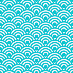 Vector illustration seamless pattern Japanese