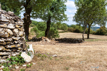 France. Ferme à Moulis, Maquis d'Ornano. Tarn