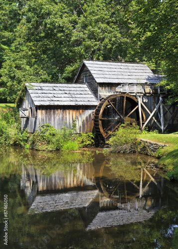 Mabry Mill On The Blue Ridge Parkway In Late Summer Stock Photo
