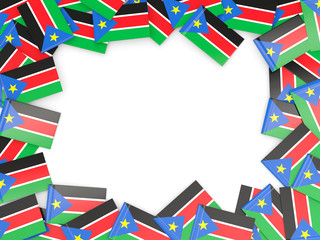 Frame with flag of south sudan