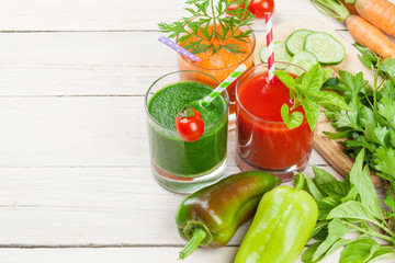 Fresh vegetable smoothie