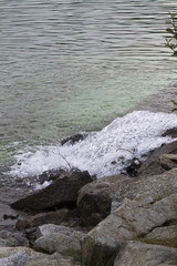 Fototapeta na wymiar waterfall on lake