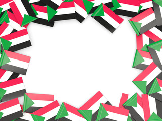 Frame with flag of sudan