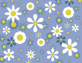 Blue Flower Power background