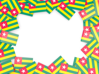 Frame with flag of togo