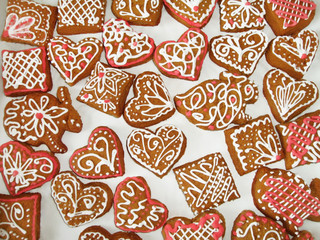 Homemade gingerbread cookies