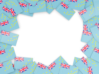 Frame with flag of tuvalu