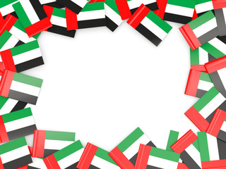 Frame with flag of united arab emirates