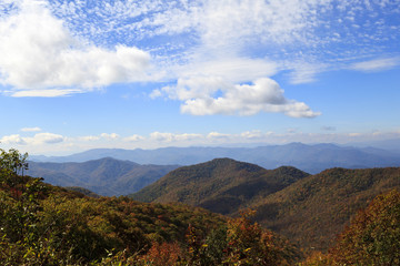 Blue Ridge Mountains in the Fall Season