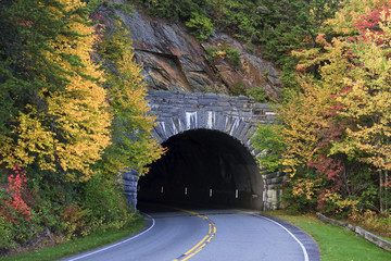Rough Ridge Tunnel on the Blue Ridge Parkway in NC
