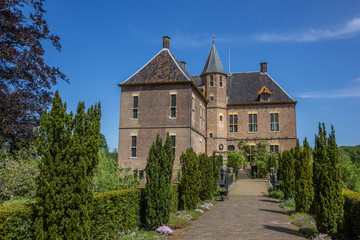 Fototapeta na wymiar Front of the castle of Vorden in Gelderland