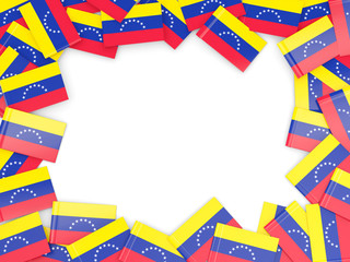 Frame with flag of venezuela