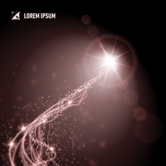 Light from a distant dull red star