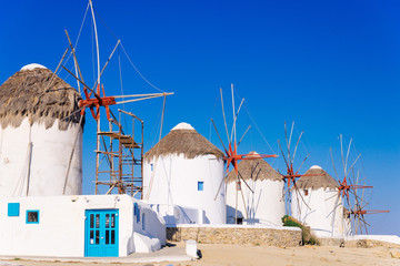 Famous Mykonos windmills - 87472047