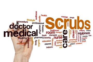 Scrubs word cloud concept