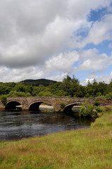 Fototapeta na wymiar Llanelltyd Bridge near Dolgellau in Snowdonia