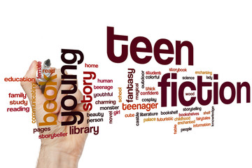 Teen fiction word cloud