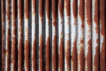 Old and rusty damaged galvanized iron texture.