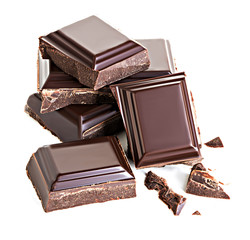 Chocolate isolated on white background