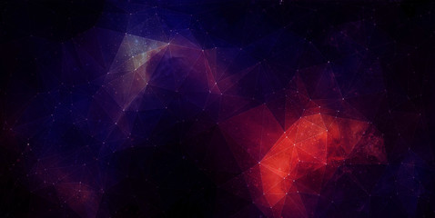 Space low poly background