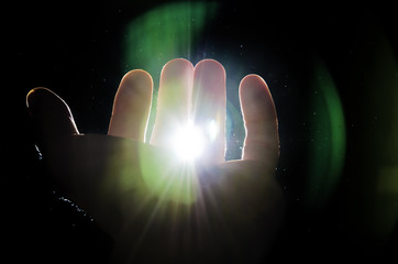 Star in my hand.